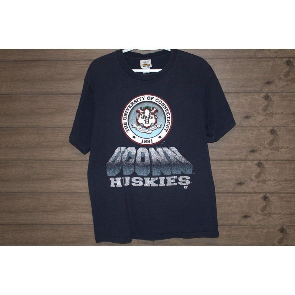 Vintage Men's Dark Blue 2020  Sport Inc UConn Huskies Size Large